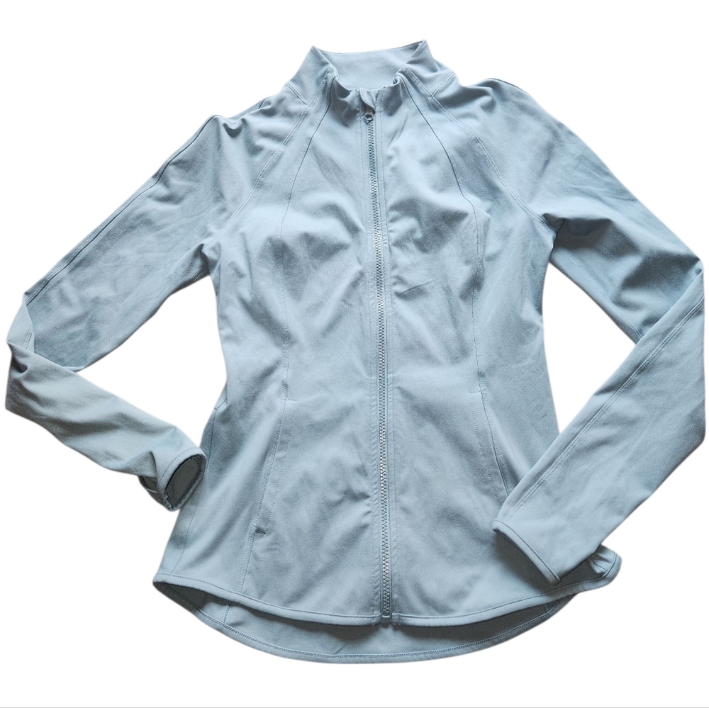 Yogalicious Light Blue Full-Zip Utility Jacket